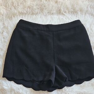 New Forever 21 Black Scalloped Dress Shorts